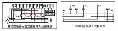 DSSD331-MC3/DTSD341-MC3電能表主端子接線圖