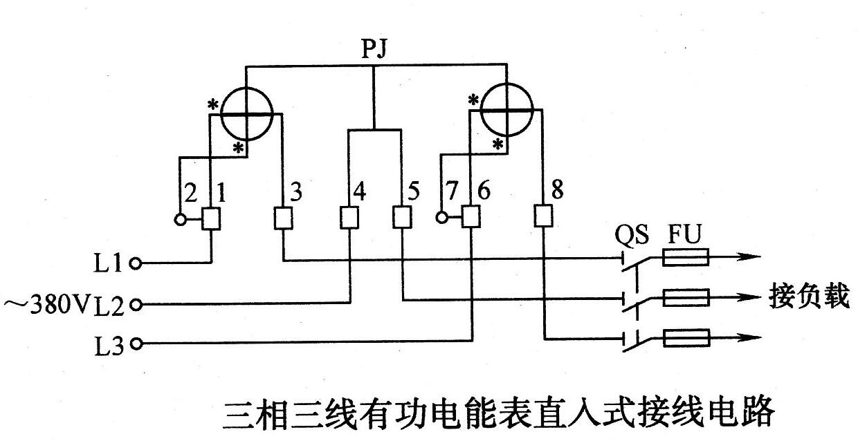 三相電表接線圖