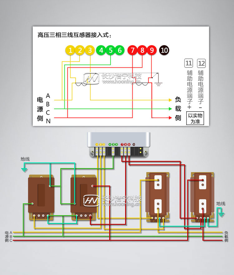 三相電表接線圖片